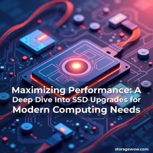 Artistic representation for Maximizing Performance: A Deep Dive Into SSD Upgrades for Modern Computing Needs