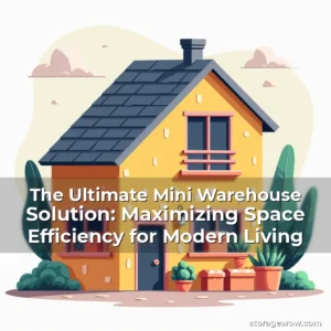 Artistic representation for The Ultimate Mini Warehouse Solution: Maximizing Space Efficiency for Modern Living