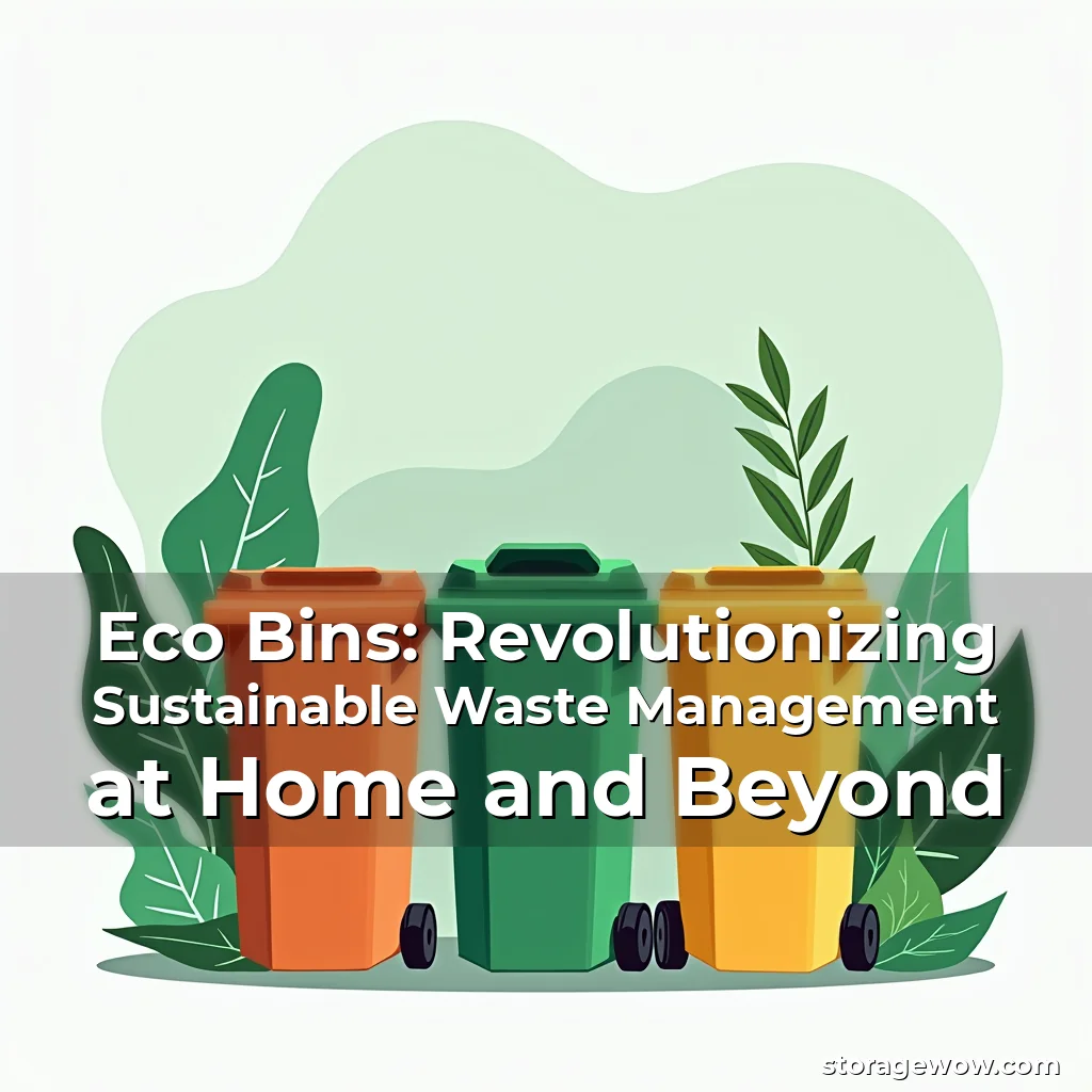 Read more about the article Eco Bins: Revolutionizing Sustainable Waste Management at Home and Beyond
